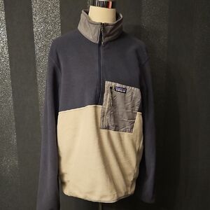 Patagonia Womens Quartee  Zip-Up Fleece Purplish Blue Colors